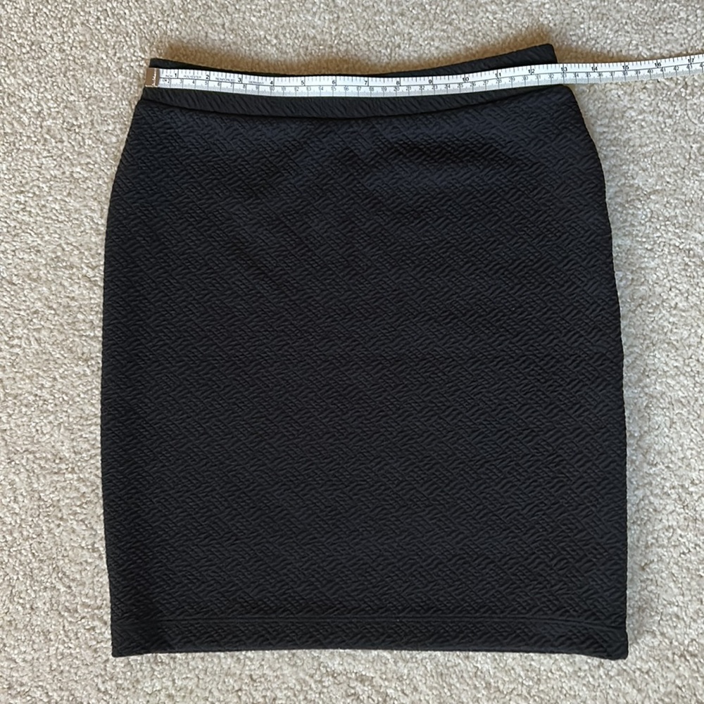 Loft Petites Black Textured Skirt XXSP - Picture 6 of 7